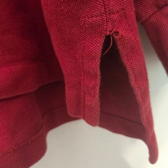 Polo Ralph Lauren Red Long Sleeve Men’s Polo Shirt XL Classic Fit Casual - Picture 7 of 9